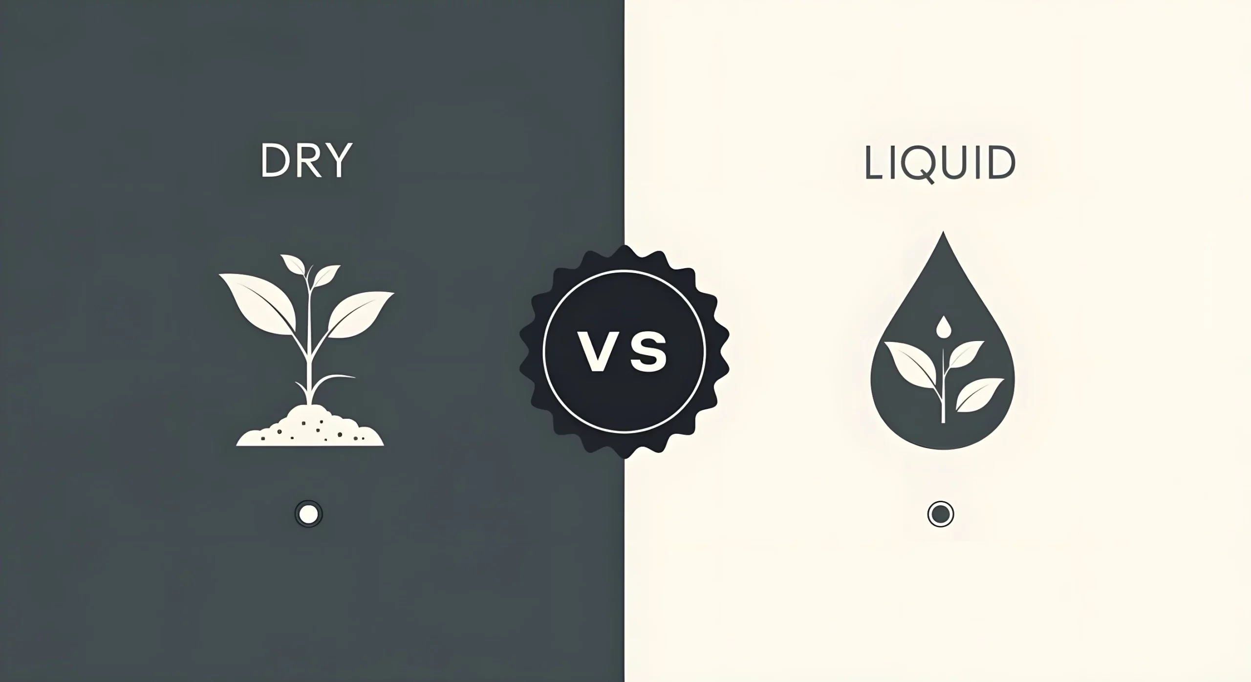 infographic design bottle vs dry nutrients